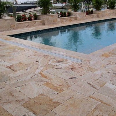 travertine pavers stonework